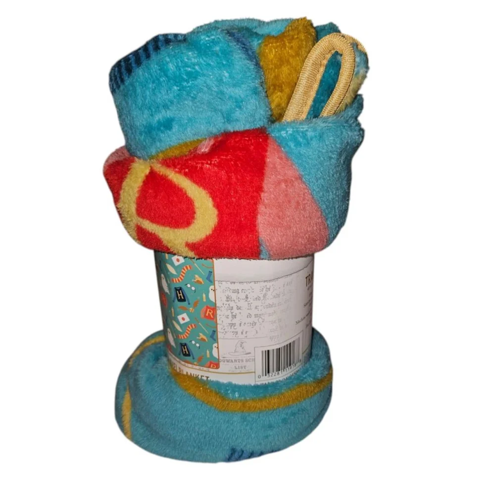 Harry Potter Multicolor Travel Blanket 40 in. x 50 in NEW